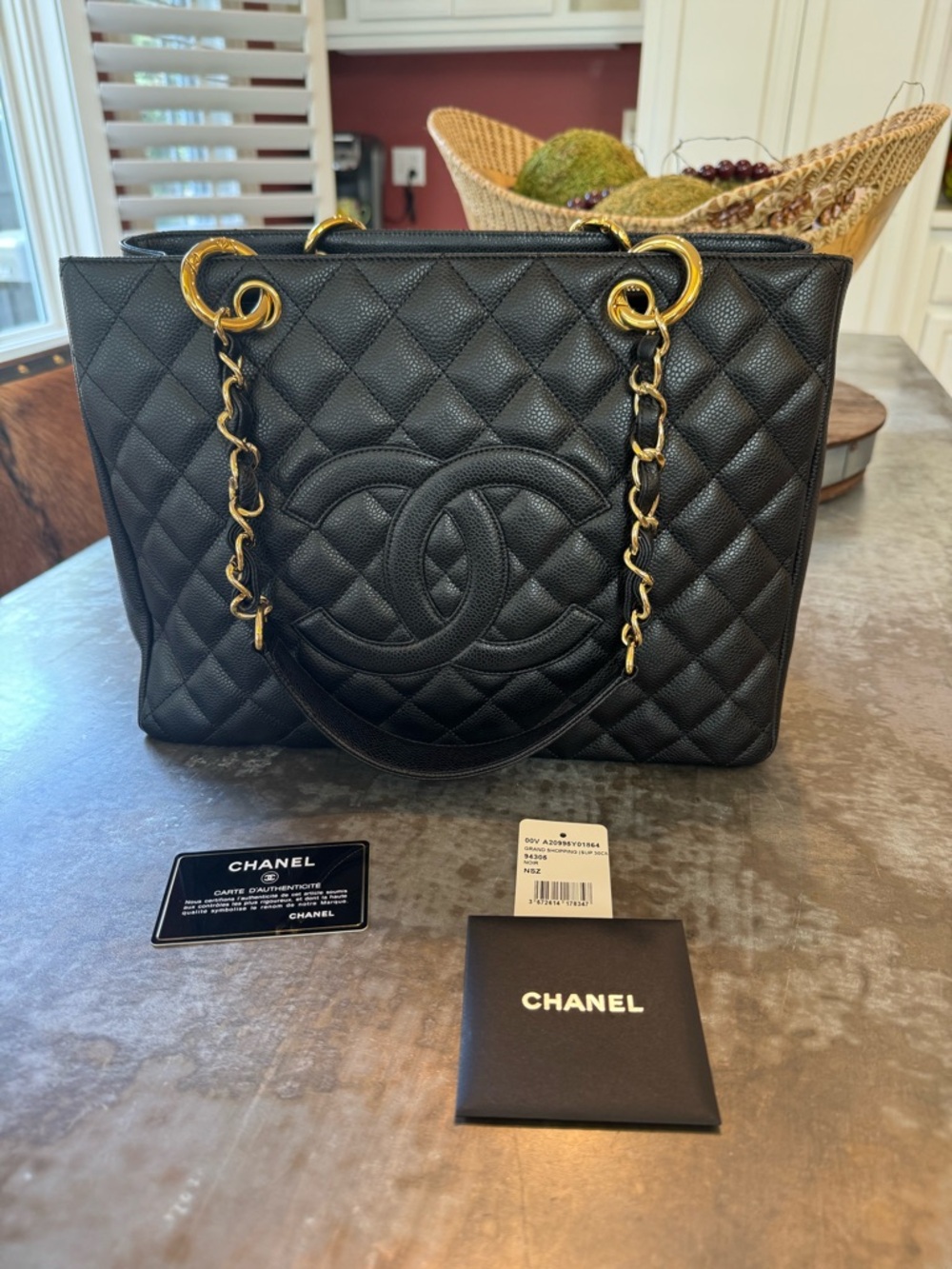 CHANEL Grand Shopping Tote (GST) w/ Gold Accents - New w/ Tags
